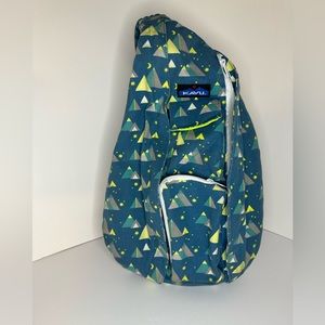 Kavu Teal Rope Sling Bag